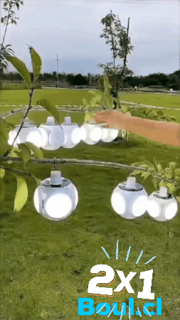 2 Lámparas Solar Plegable
