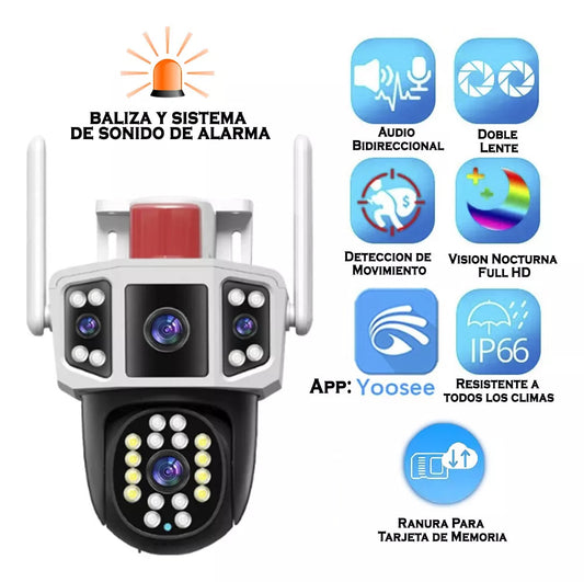 Camara De Seguridad Wifi Yoosee Camara Exterior Ip Baliza